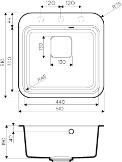 Мойка кухонная Omoikiri Tasogare 51-PA Artgranit/пастила